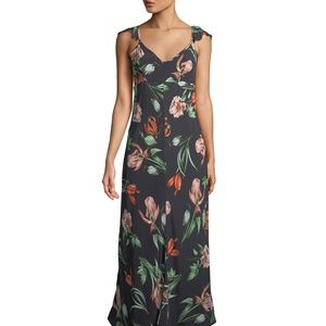 ASTR Florentina Flutter-Sleeve Floral Maxi Dress
